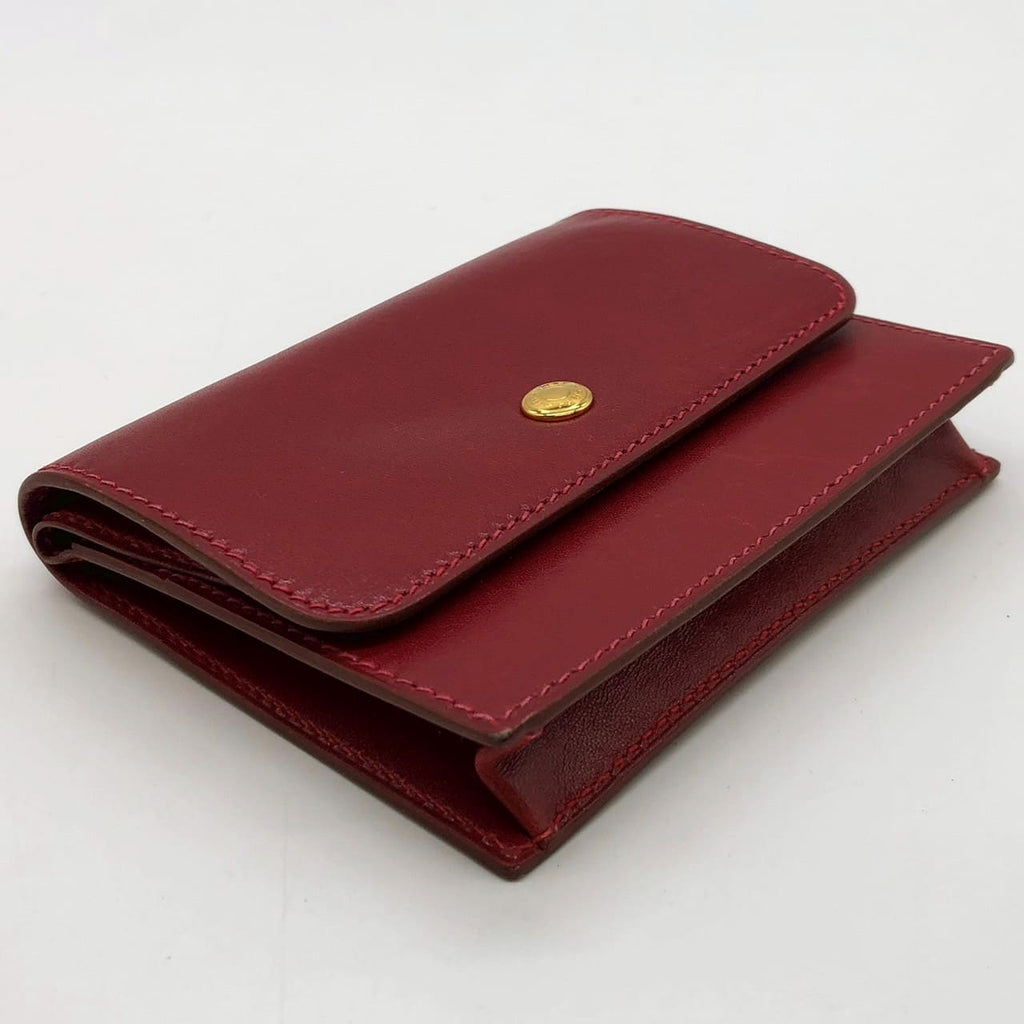 HERMES Hermes Sellier Coin Case, Small Coin Purse, Card Case, Leather, Red, Women's, Men's, Brand, Gift, PRE-OWNED