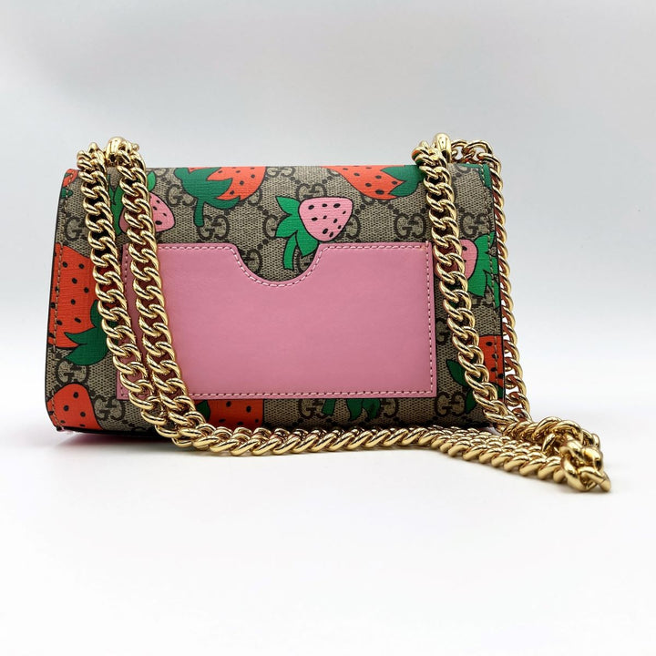 Gucci 409487 Shoulder bags GG Supreme Strawberry Beige Pink
