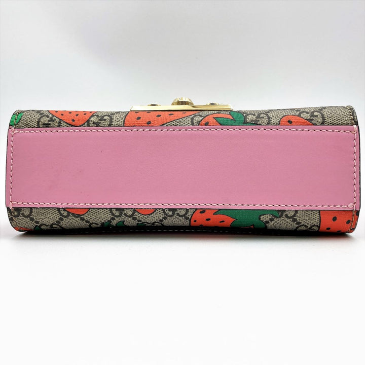 Gucci 409487 Shoulder bags GG Supreme Strawberry Beige Pink