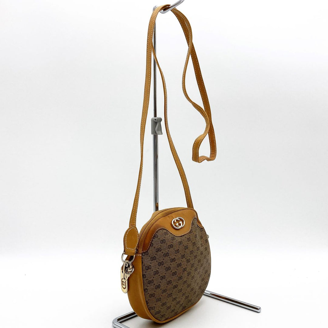 Gucci 007-400 Shoulder Bag Micro GG PVC Beige