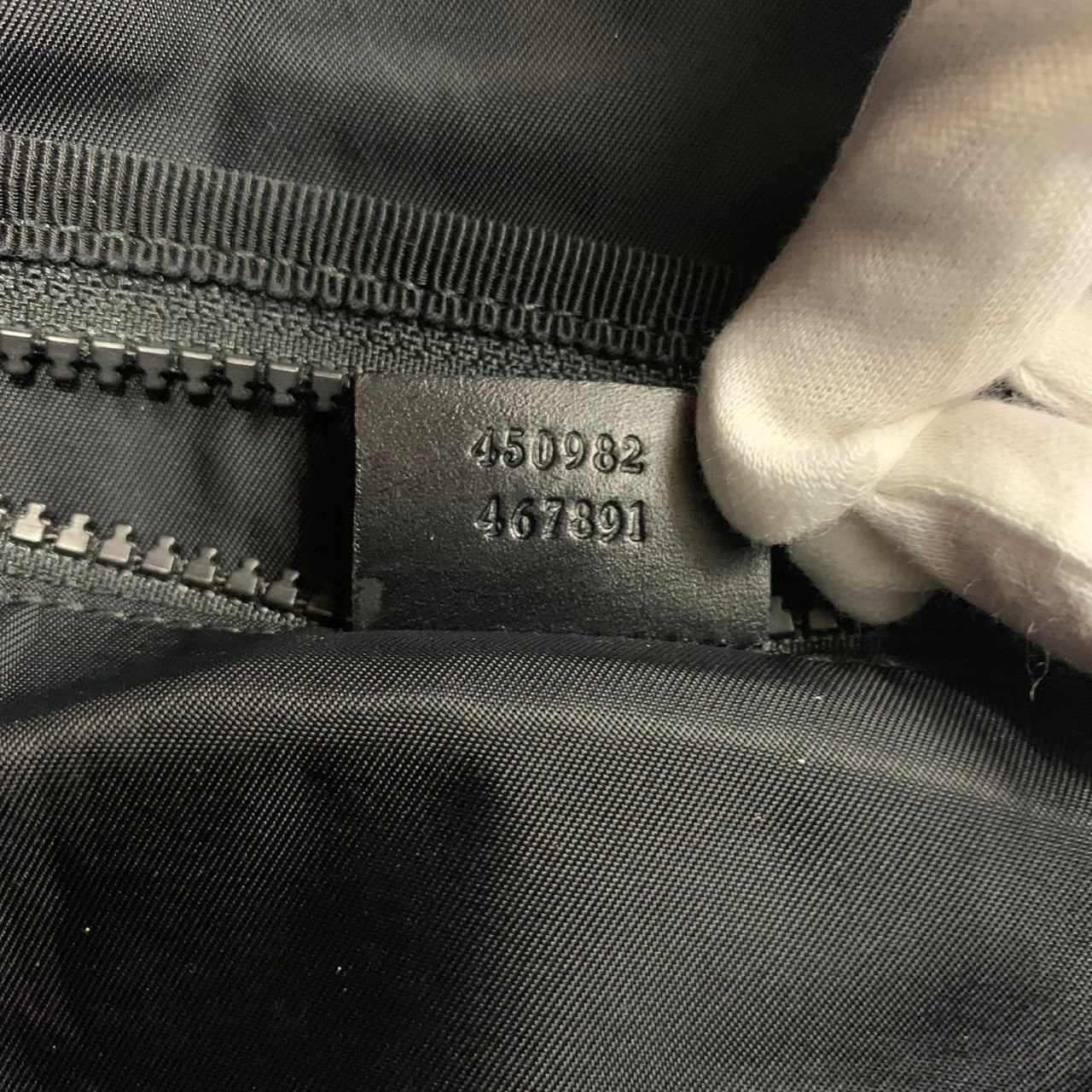 GUCCI 450982 Backpack/Daypack Embroidered Cat Head Patch Tiger Butterfly Flower Nylon Black Women's and Men's