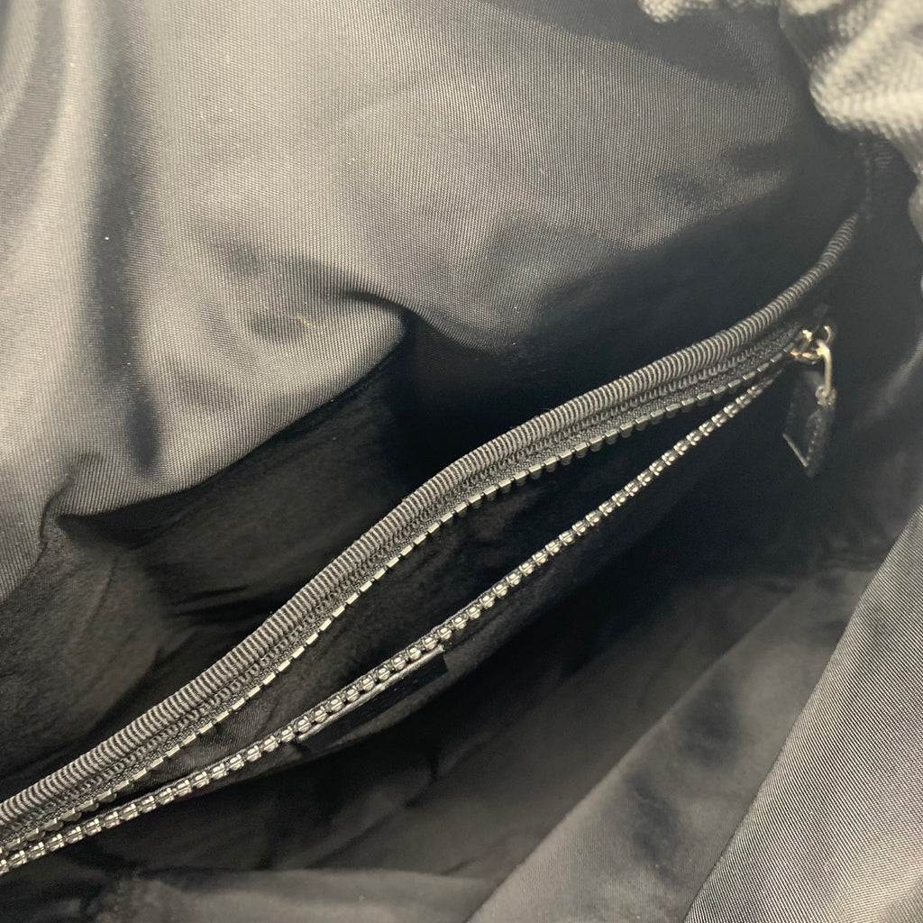 GUCCI 450982 Backpack/Daypack Embroidered Cat Head Patch Tiger Butterfly Flower Nylon Black Women's and Men's