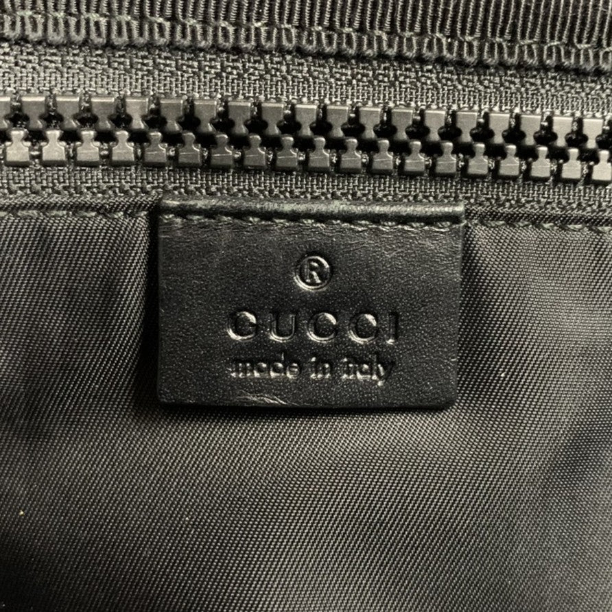 GUCCI 450982 Backpack/Daypack Embroidered Cat Head Patch Tiger Butterfly Flower Nylon Black Women's and Men's