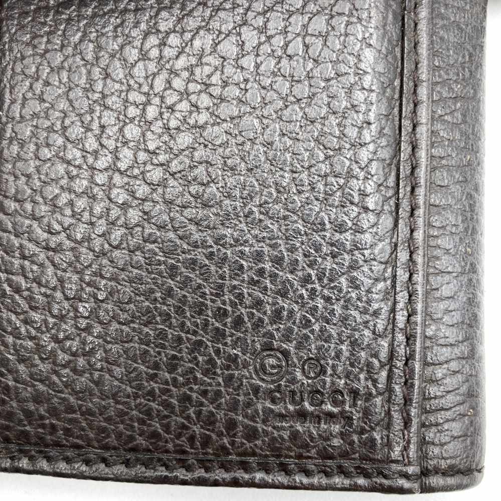 Gucci 231843 Long Wallet with Interlocking G, Outlet, Brown Leather