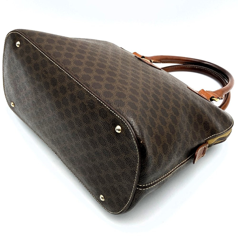 CELINE DM95 Handbag, Macadam PVC Leather, Brown, Vintage, Women's Fashion, Brand, PRE-OWNED