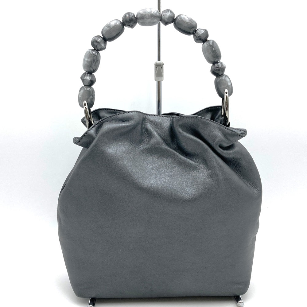 Christian Dior Marispearl Handbag in Grey Leather for Women
