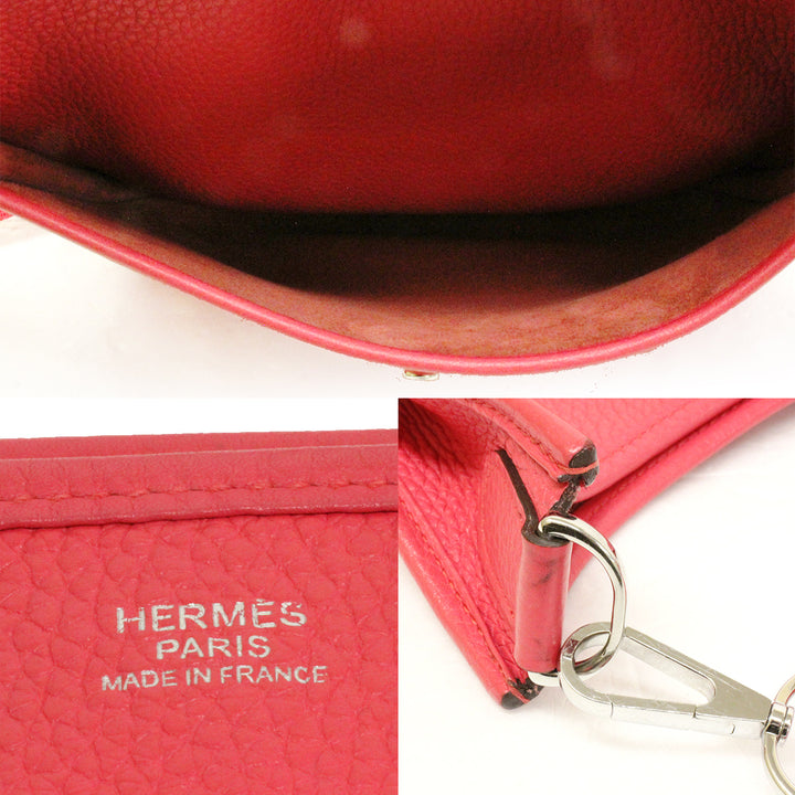 Hermes Evelyn 3 056277CK Taurillon Clemence Shoulder bags Rose Extreme D 2019年