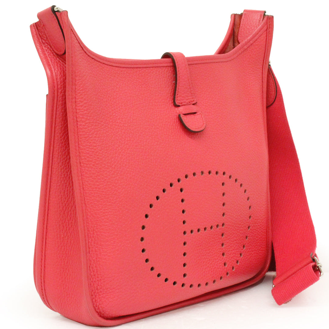 Hermes Evelyn 3 056277CK Taurillon Clemence Shoulder bags Rose Extreme D 2019年