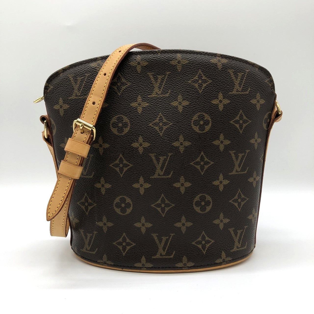 LOUIS VUITTON M51290 Druot Shoulder Bag Monogram Brown Women's Men's Vintage USED Fashion