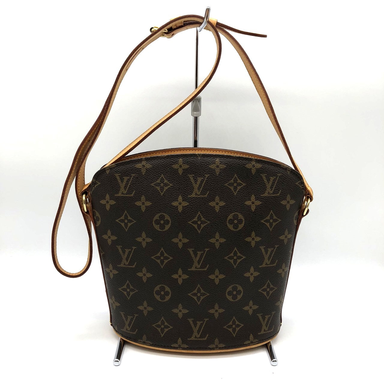 LOUIS VUITTON M51290 Druot Shoulder Bag Monogram Brown Women's Men's Vintage USED Fashion