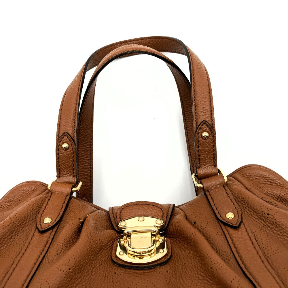 LOUIS VUITTON M97052 Mahina Lunar PM Shoulder Bag, Perforated Leather, Cognac Brown, Women's Fashion