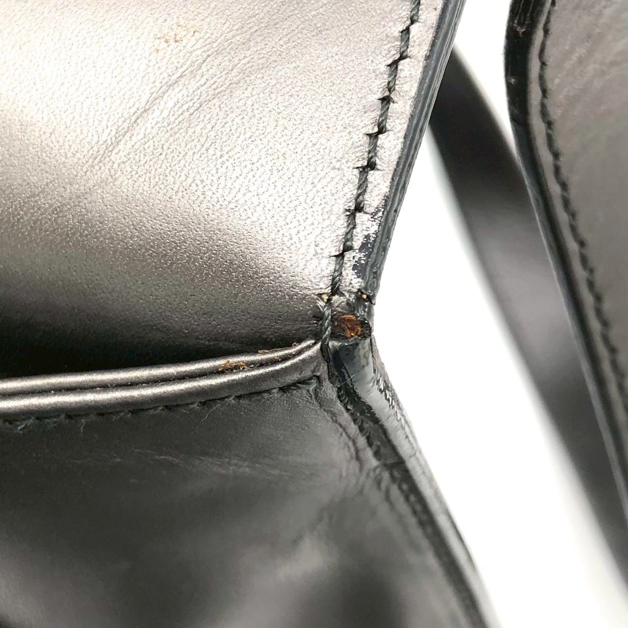 GUCCI 001 2058 Shoulder Bag, One-Shoulder, Leather, Gray, Women's