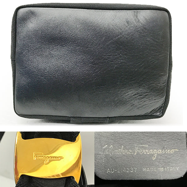 Salvatore Ferragamo [Ferragamo] Vara shoulder bag, canvas and leather, women