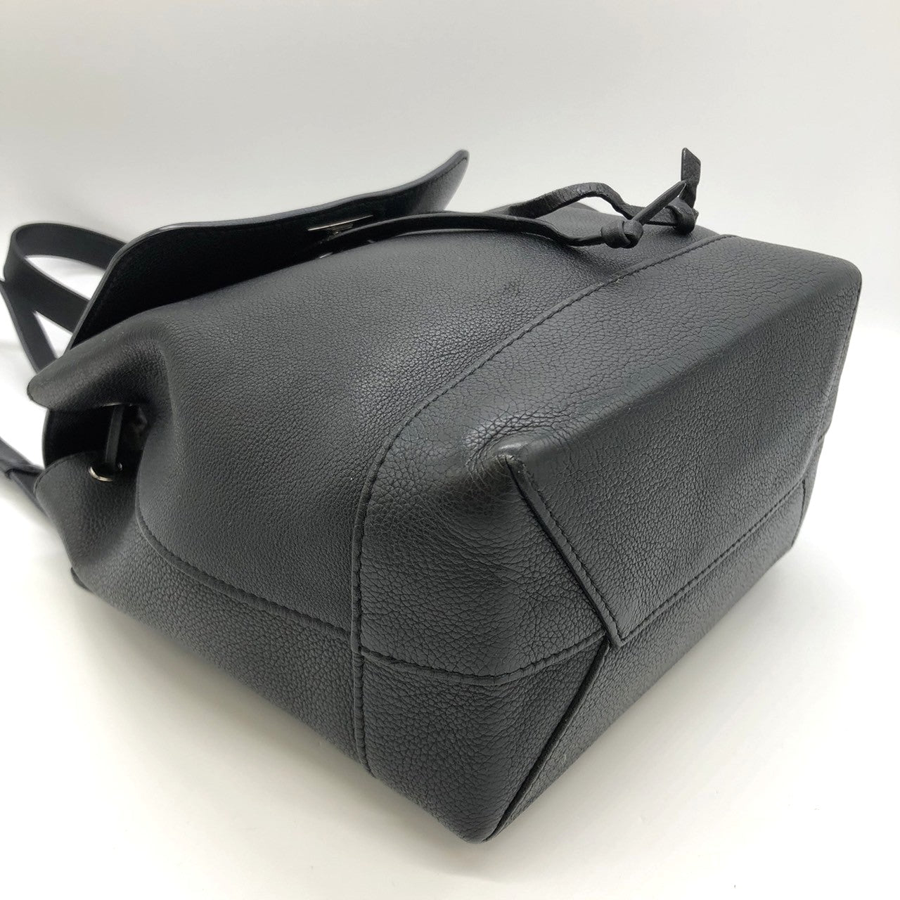 LOUIS VUITTON Lockme Backpack M41815, Black Leather, Women's