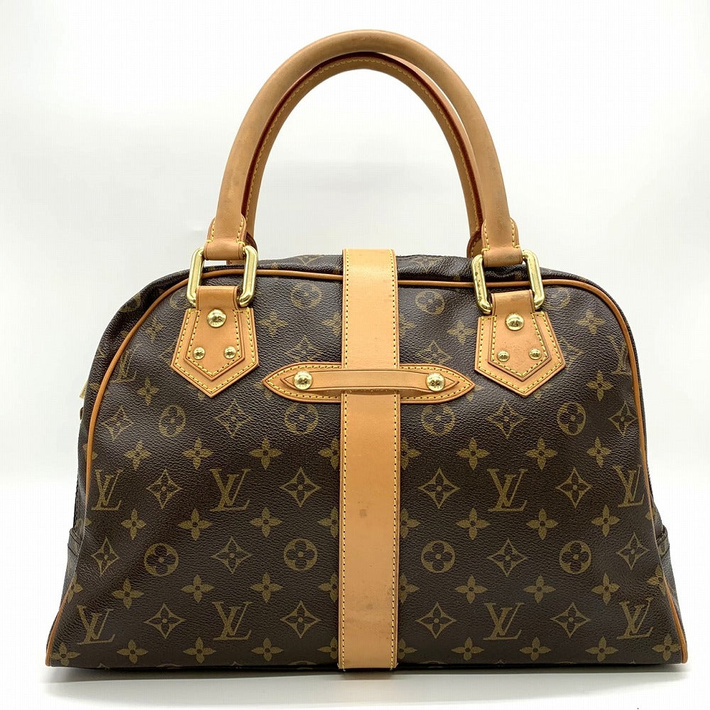 LOUIS VUITTON Manhattan GM Handbag, Monogram Canvas, Brown, M40025 PRE-OWNED