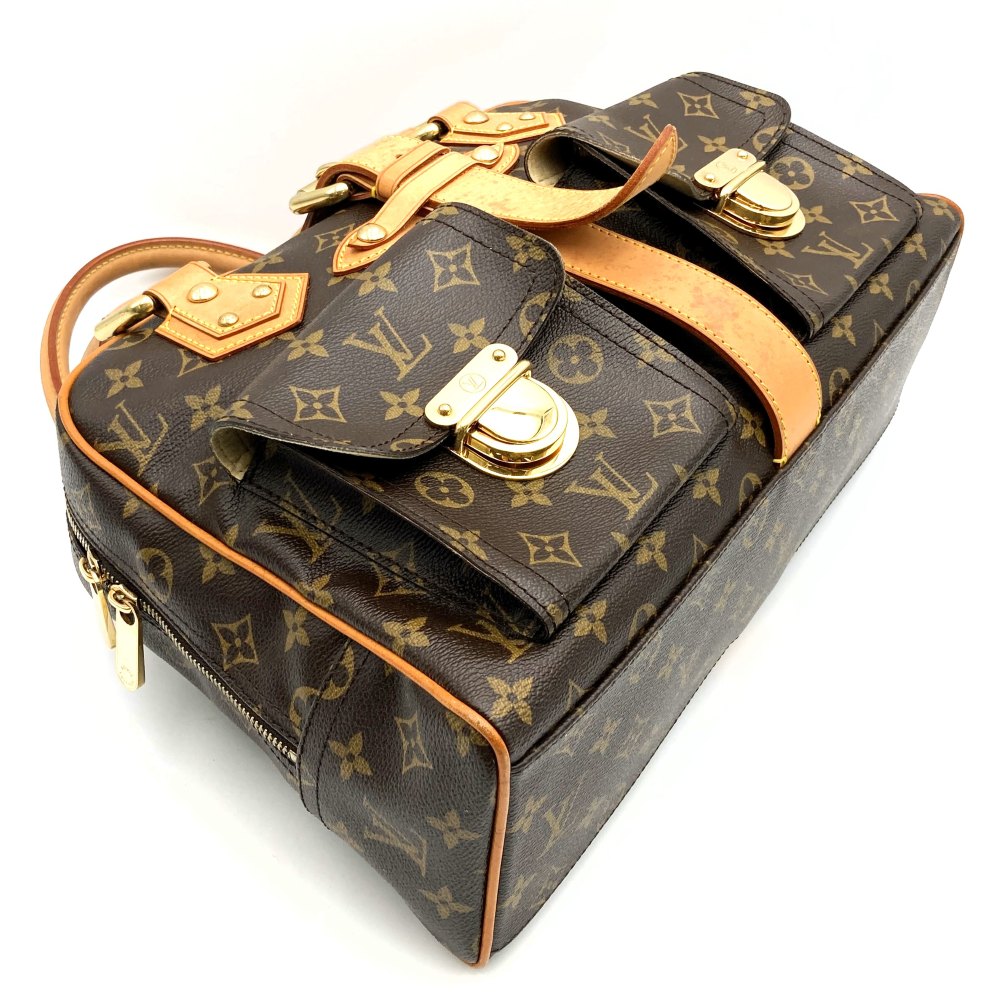 LOUIS VUITTON Manhattan GM Handbag, Monogram Canvas, Brown, M40025 PRE-OWNED