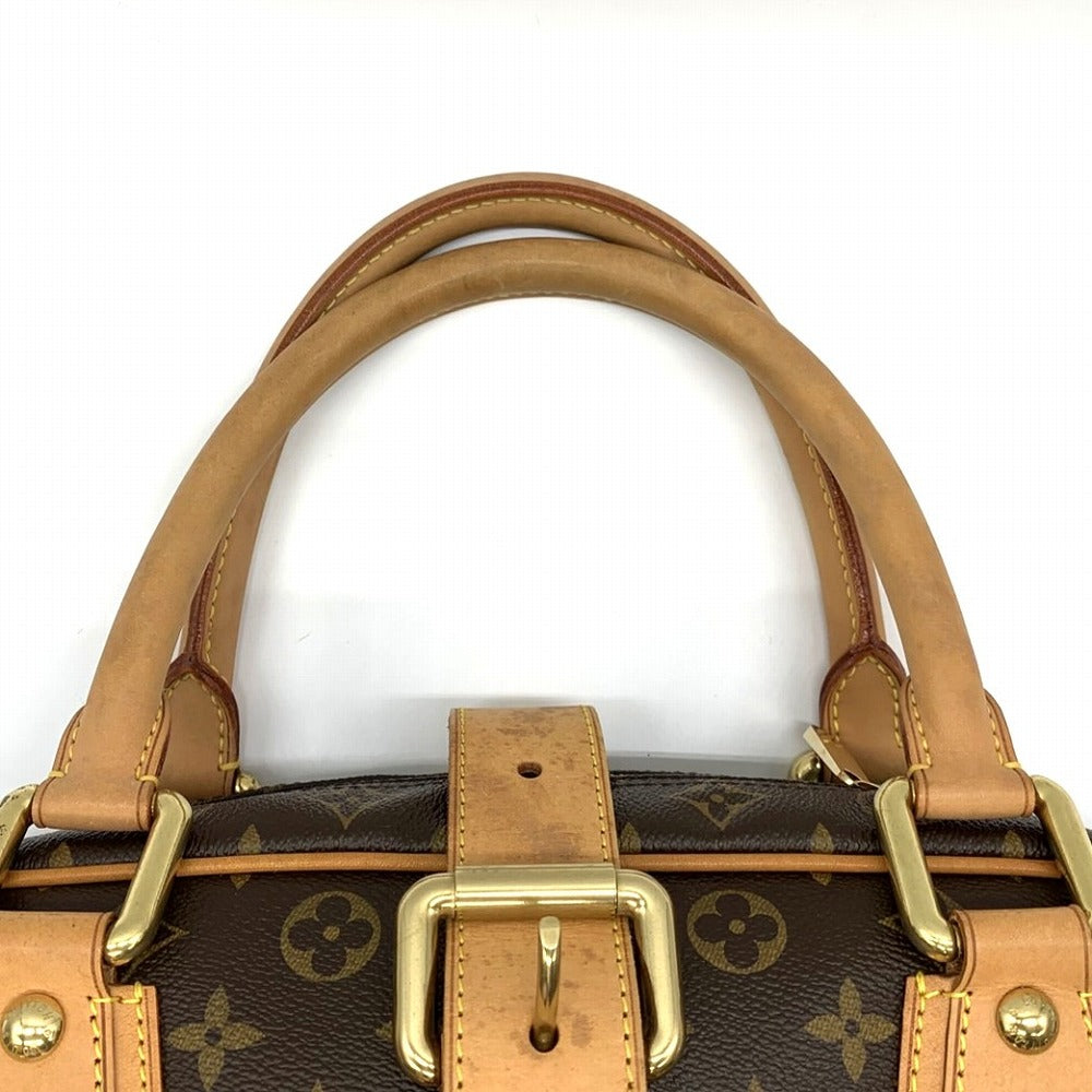LOUIS VUITTON Manhattan GM Handbag, Monogram Canvas, Brown, M40025 PRE-OWNED