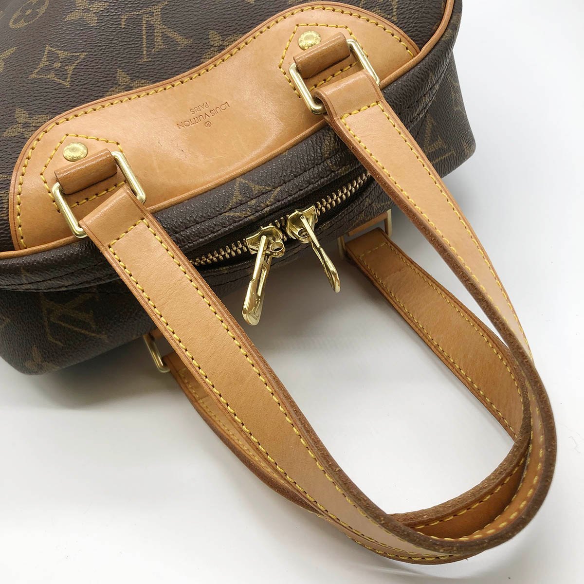 Louis Vuitton M41450 Excursion Shoe Case/Shoe Storage Handbag Monogram Brown