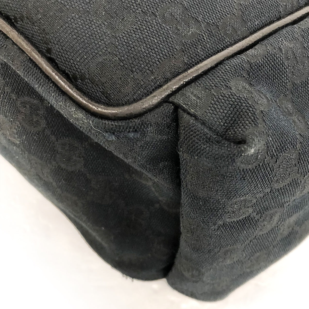 Gucci Mother's Bag, Shoulder Bag, Mom Bag, GG Canvas, Black, Stylish, Convenient, Pockets, Brand Name, 123326