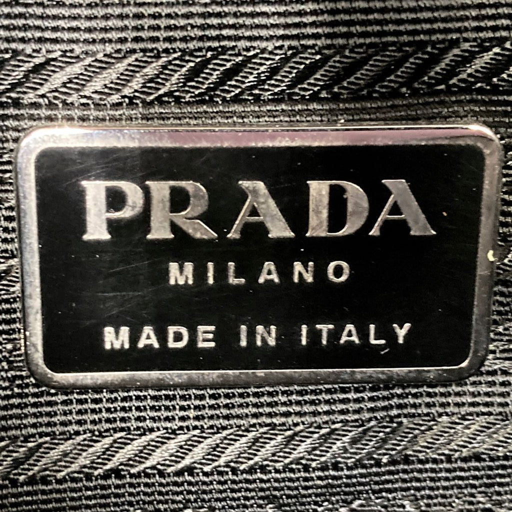Prada tote bag shoulder bag purple dark purple nylon
