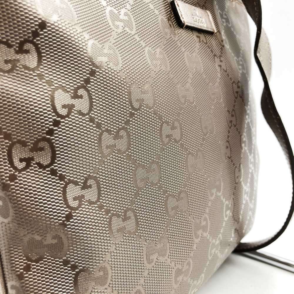 Gucci 201538 Crossbody Shoulder Bag/Body Bag GG Imprime Metallic Pink/Brown