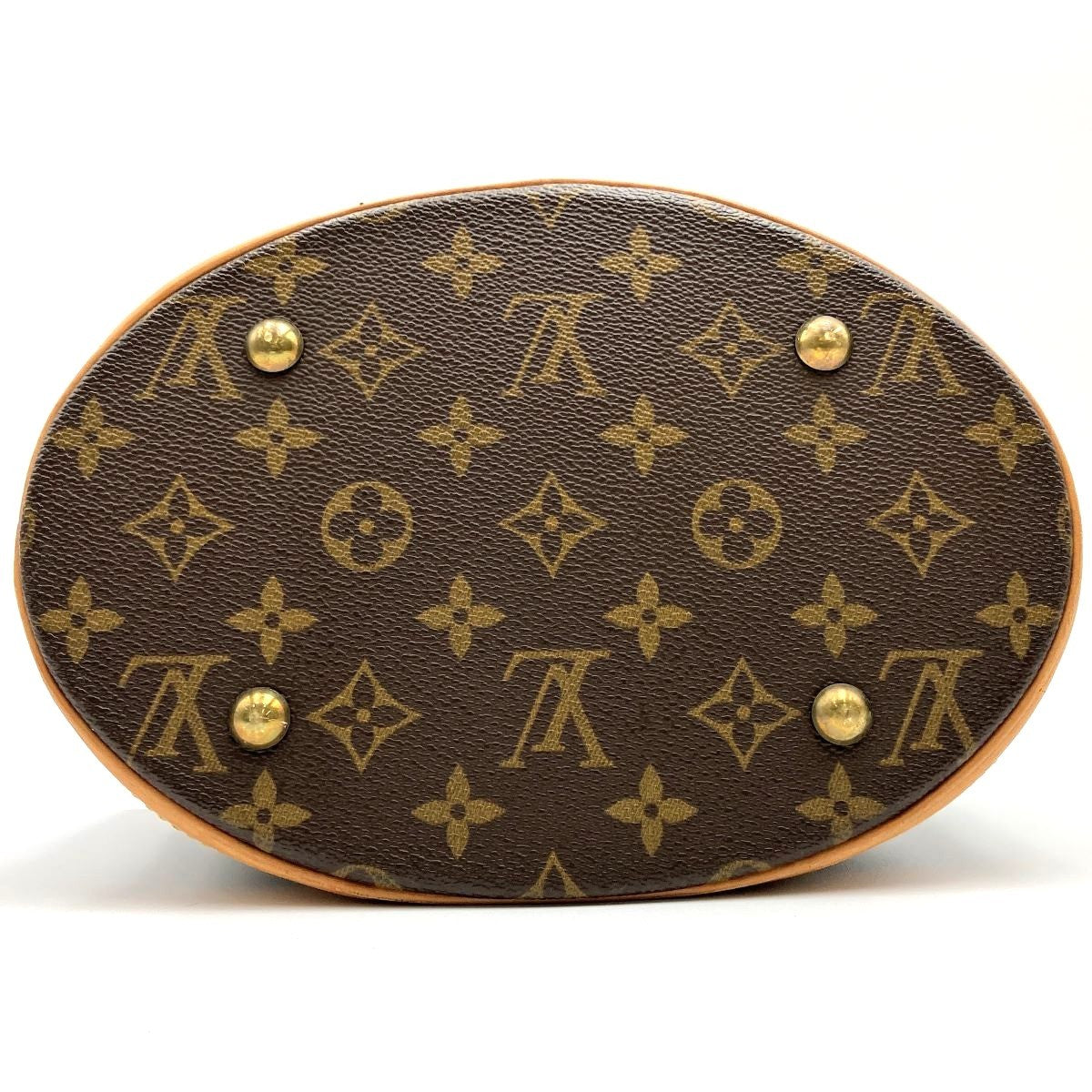 Louis Vuitton M42238 Bucket PM Tote Bag, Bucket-Shaped Bag, Monogram Canvas, Brown