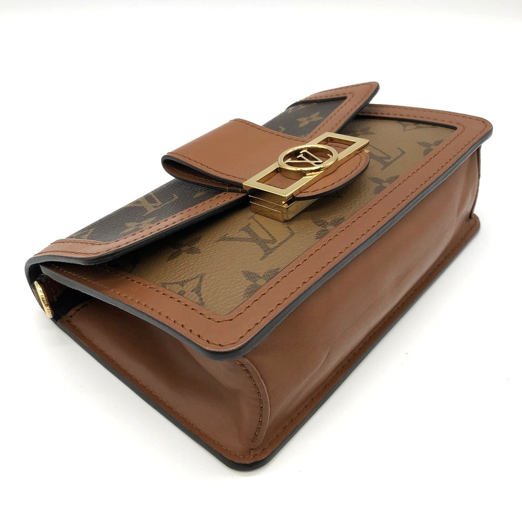 LOUIS VUITTON M44586 Monogram Reverse Bum Bag, Brown, for Men and Women