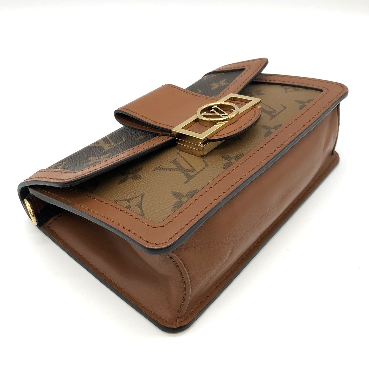 LOUIS VUITTON M44586 Monogram Reverse Bum Bag, Brown, for Men and Women