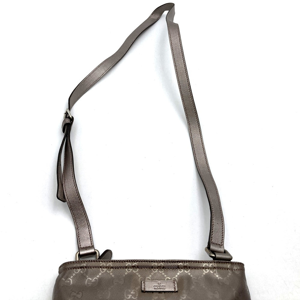 Gucci 201538 Crossbody Shoulder Bag/Body Bag GG Imprime Metallic Pink/Brown