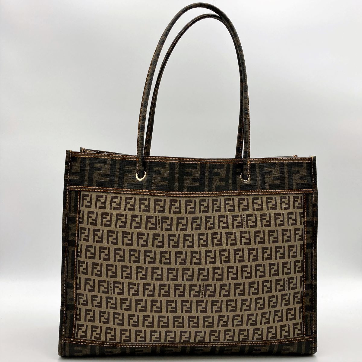 Fendi 2384/8B183 Tote Bag Zucca x Zucchino Brown Beige