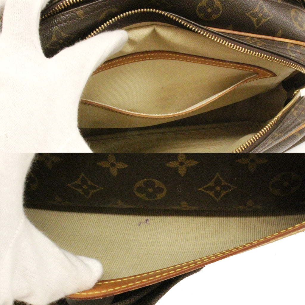 Louis Vuitton M45254 Reporter PM Monogram Shoulder Bag in Brown PVC