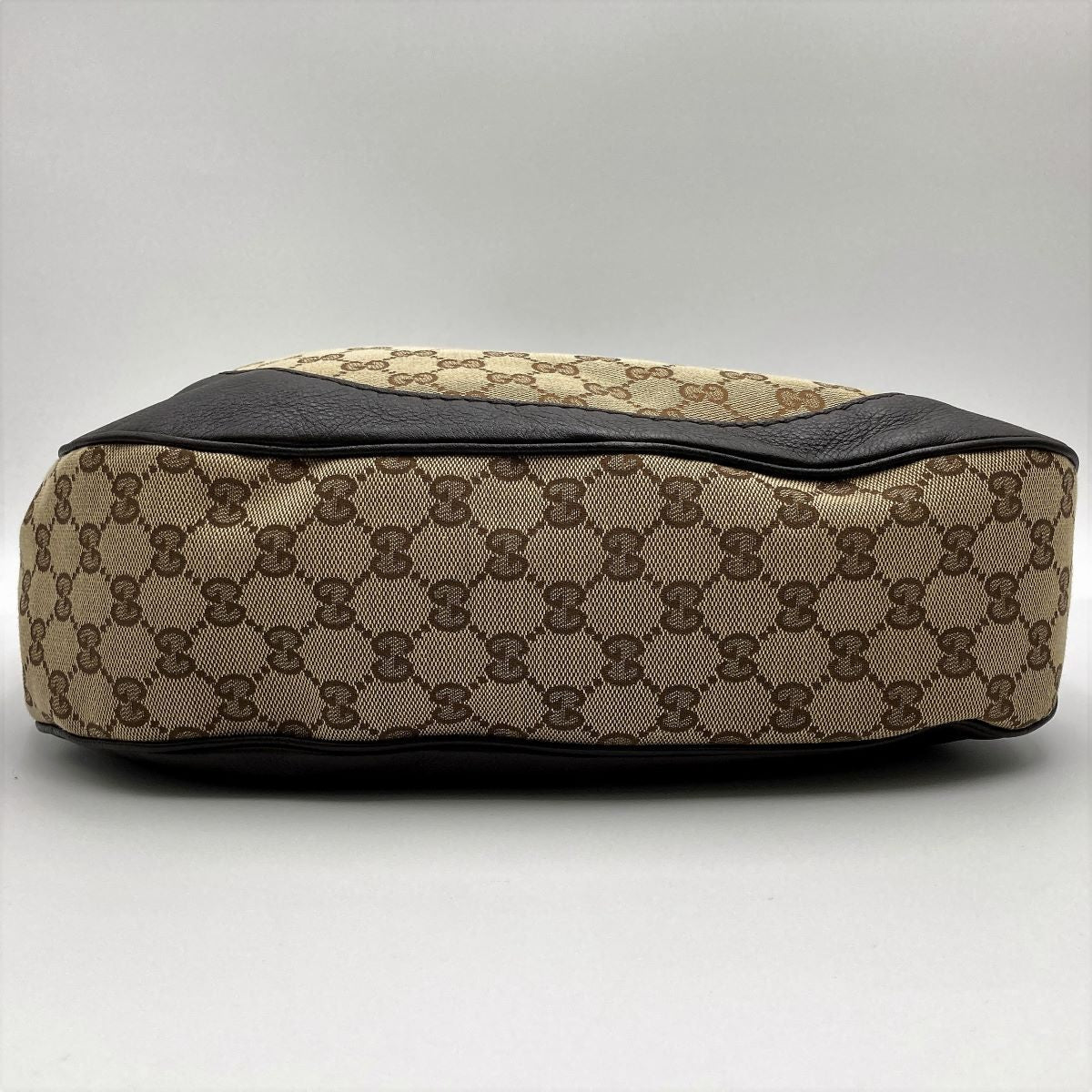 Gucci 203503 Charlotte Shoulder Bag in GG Canvas and Leather, Brown