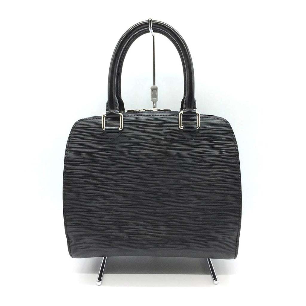 Louis Vuitton M52772 Pont Neuf Epi Handbag in Black with Silver Hardware