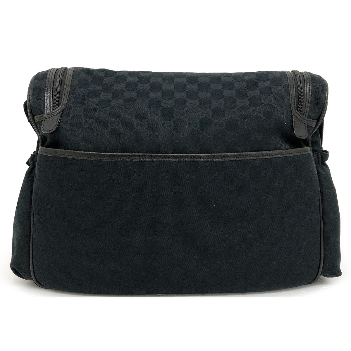 Gucci Mother's Bag, Shoulder Bag, Mom Bag, GG Canvas, Black, Stylish, Convenient, Pockets, Brand Name, 123326