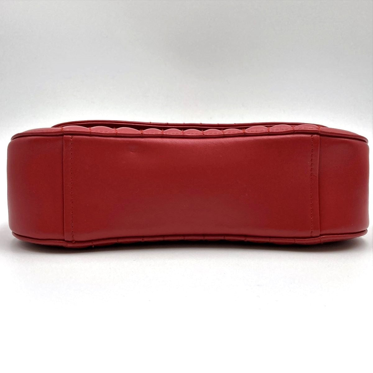 Prada Diagram Chain Shoulder Bag in Red Leather with Mini Pouch (Mirror)