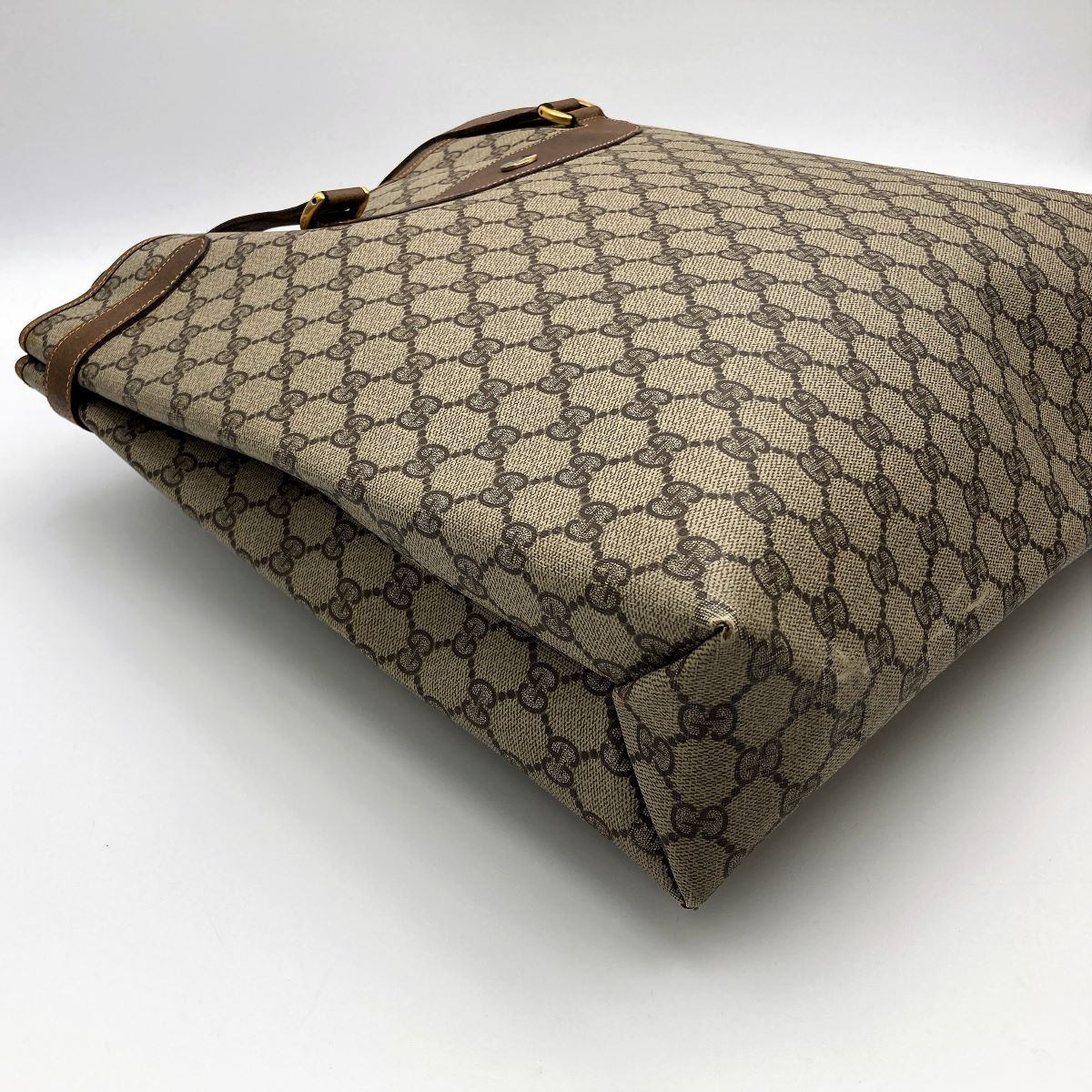 Gucci 39 02 061 Tote Bag in GG Supreme Canvas, Brown