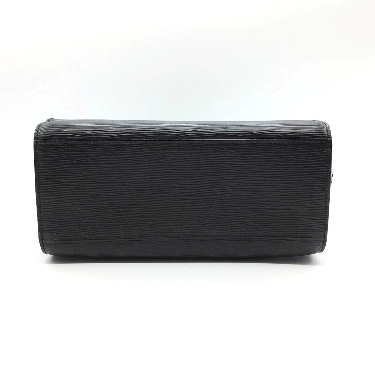Louis Vuitton M52772 Pont Neuf Epi Handbag in Black with Silver Hardware